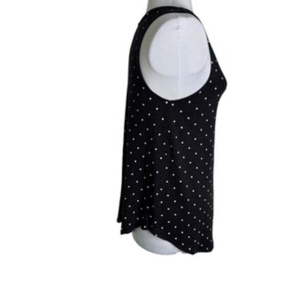 Old Navy Scoop Neck Sleeveless Polka Dot Relaxed Fit Swing Bottom Top Size M - Picture 3 of 6